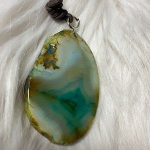 Agate Slab Cord Necklace